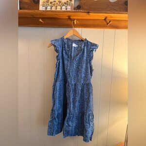Time and Tru Blue Floral Dress